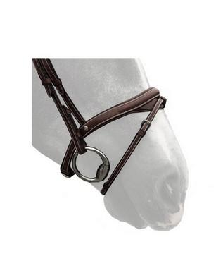 Silver Crown Bridle Half Moon Noseband Sale - Saddlery Direct
