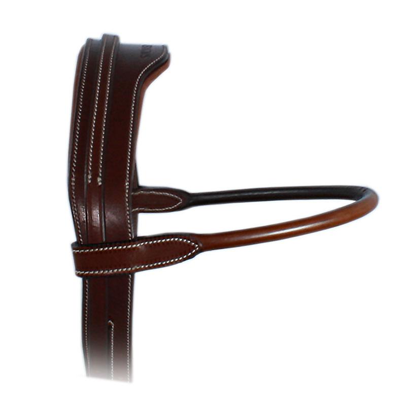 Silver Crown Rolled Brow Band - Saddlery Direct