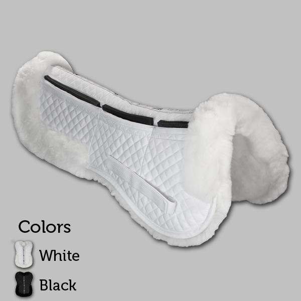 Total Saddle Fit Six Point Sheep Fleece Half Pad - Saddlery Direct