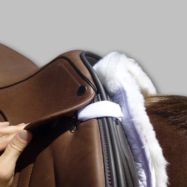 Total Saddle Fit Six Point Wither Freedom Sheeps Fleece Half Pad - Saddlery Direct