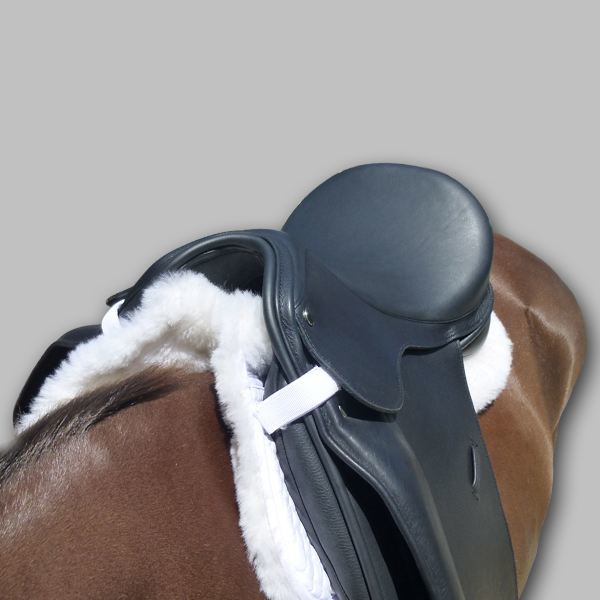 Total Saddle Fit Six Point Wither Freedom Sheeps Fleece Half Pad - Saddlery Direct