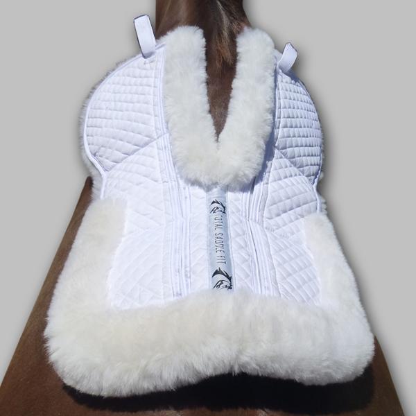 Total Saddle Fit Six Point Wither Freedom Sheeps Fleece Half Pad - Saddlery Direct