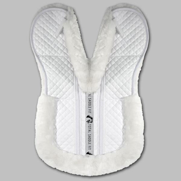 Total Saddle Fit Six Point Wither Freedom Sheeps Fleece Half Pad - Saddlery Direct